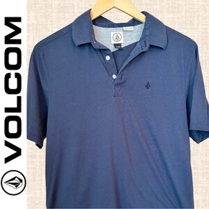 Volcom Big Boys' Wowzer Navy Blue Polo Short Sleeve